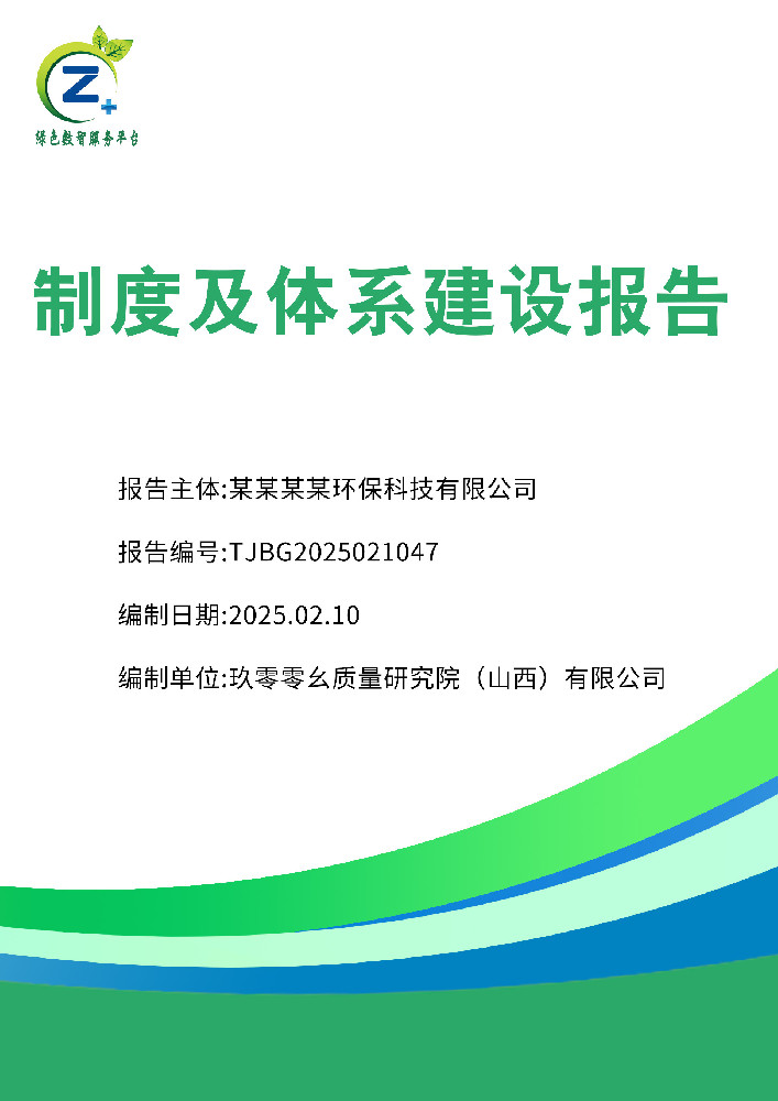 制度及体系建设报告